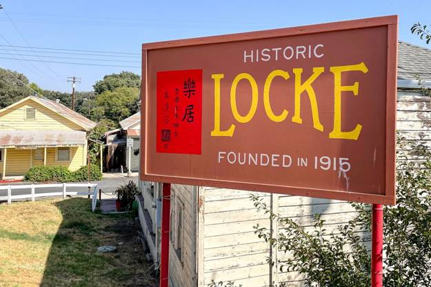 The Sacramento River Delta town of Locke and its historic bar-restaurant "Al the Wop's" in ...